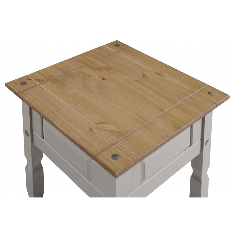 Corona Grey Wax Lamp Table